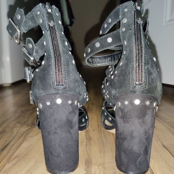 Sam Edelman Women's Studded Black Suede High Heels Size: 8 - Picture 8 of 10